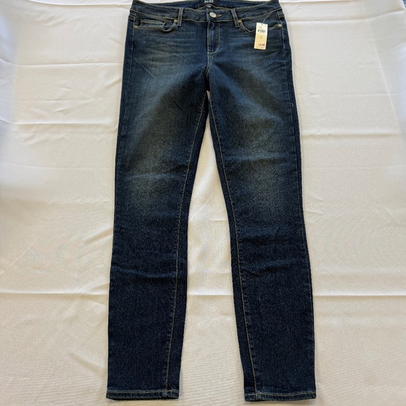 PAIGE Verdugo Ankle Mid-Rise Ultra Skinny Blue Jeans Size 31 - Picture 3 of 14